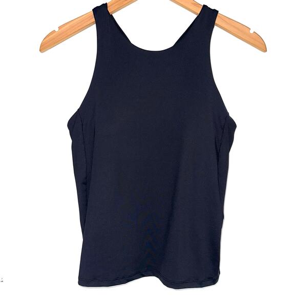 Athleta Lightning Support Racerback Athletic Tank Top in SuperSonic Black Size M - Picture 5 of 13
